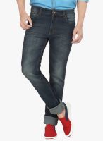 High Star Blue Mid Rise Slim Fit Jeans