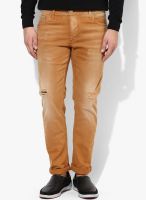 Jack & Jones Brown Slim Fit Jeans