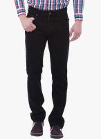 Jogur Black Mid Rise Regular Fit Jeans