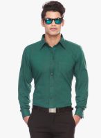 Jogur Green Solid Formal Shirt