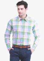 Jogur Purple Checked Regular Fit Formal Shirt