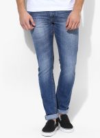 John Players Blue Low Rise Skinny Fit Jeans