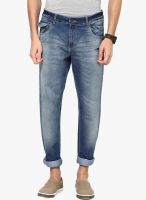 John Players Blue Solid Skinny Fit Jeans