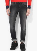 Newport Dark Grey Low Rise Slim Fit Jeans