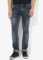 Numero Uno Blue Low Rise Slim Fit Jeans (Morice)