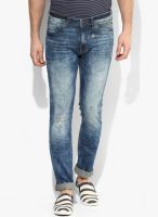 Pepe Jeans Blue Low Rise Slim Fit Jeans