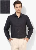 Peter England Black Slim Fit Formal Shirt