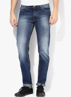 Peter England Blue Mid Rise Slim Fit Jeans