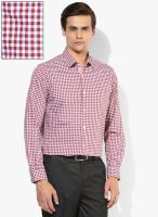 Peter England Multicoloured Checked Slim Fit Formal Shirt