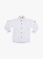 Playdate White Casual Shirt