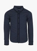 Poppers By Pantaloons Navy Blue Casual Shirt