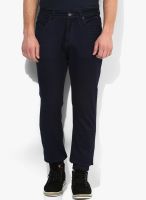 Sf Jeans By Pantaloons Navy Blue Mid Rise Slim Fit Jeans