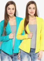 Ten On Ten Pack Of 2 Multicoloured Solid Shrugs
