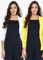 Ten On Ten Pack Of 2 Multicoloured Solid Shrugs