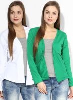 Ten On Ten Pack Of 2 Multicoloured Solid Shrugs