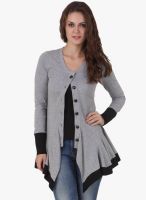 Texco Grey Solid Shrug