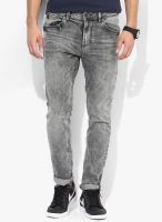 Tom Tailor Grey Mid Rise Slim Fit Jeans