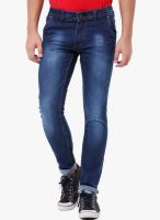 Vintage Blue Mid Rise Slim Fit Jeans