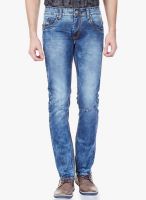 Vintage Blue Mid Rise Slim Fit Jeans