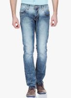 Vintage Navy Blue Mid Rise Slim Fit Jeans