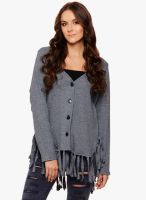 Why Knot Grey Solid Shrug