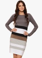 Why Knot Multicoloured Solid Bodycon Dress