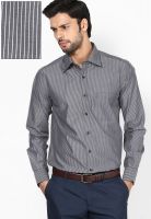 Wills Lifestyle Black Formal Shirt