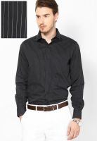 Wills Lifestyle Black Formal Shirt