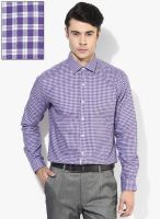 Wills Lifestyle Blue Slim Fit Formal Shirt