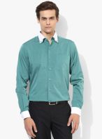 Wills Lifestyle Blue Slim Fit Formal Shirt