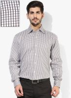 Wills Lifestyle Brown Slim Fit Formal Shirt