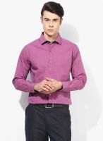 Wills Lifestyle Red Slim Fit Formal Shirt