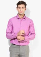 Wills Lifestyle Lavender Slim Fit Formal Shirt