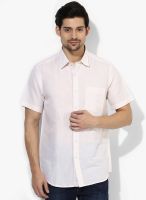 Wills Lifestyle Off White Slim Fit Casual Shirt
