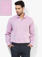 Wills Lifestyle Pink Regular Fit Formal Shirt