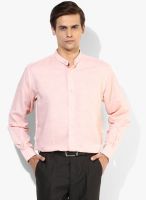 Wills Lifestyle Pink Regular Fit Formal Shirt