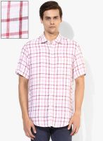 Wills Lifestyle Pink Slim Fit Casual Shirt