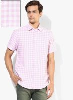 Wills Lifestyle Pink Slim Fit Casual Shirt