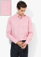 Wills Lifestyle Pink Slim Fit Formal Shirt