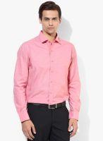 Wills Lifestyle Pink Slim Fit Formal Shirt