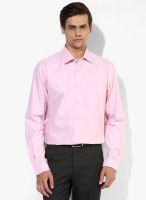 Wills Lifestyle Pink Slim Fit Formal Shirt