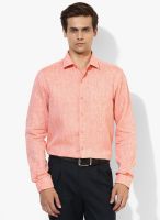 Wills Lifestyle Pink Slim Fit Formal Shirt