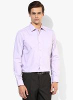 Wills Lifestyle Purple Regular Fit Formal Shirt