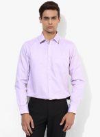 Wills Lifestyle Purple Slim Fit Formal Shirt