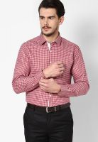 Wills Lifestyle Red Formal Shirt