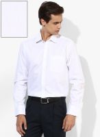 Wills Lifestyle White Slim Fit Formal Shirt