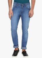 Yepme Blue Mid Rise Slim Fit Jeans