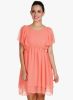 MEIRO_Peach_Solid_Skater_Dress.jpg