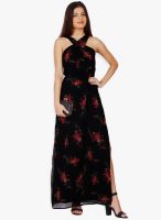 20dresses Black Colored Printed Maxi Dress