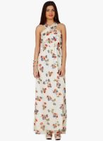 20dresses White Colored Printed Maxi Dress